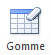 Bouton Gomme